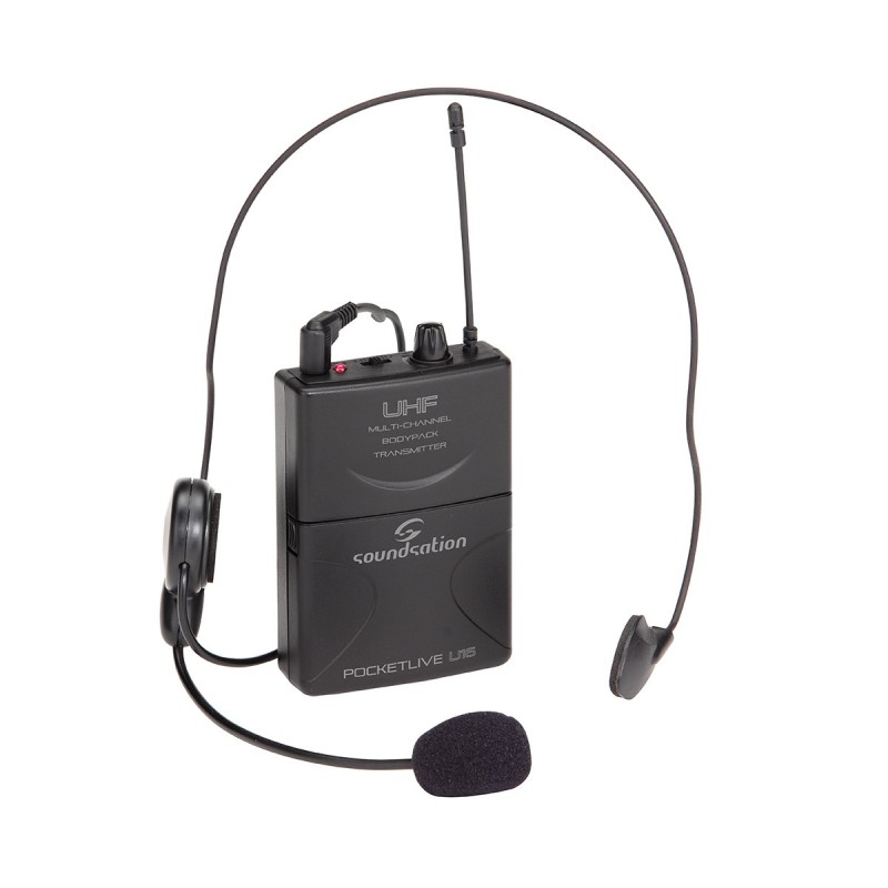 Kit Headset professionale + Trasmettitore Tascabile per POCKETLIVE U16