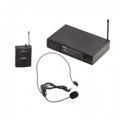 Radiomicrofono UHF Plug&Play con Trasmettitore Tascabile e Archetto (Freq. 865.00 MHz)