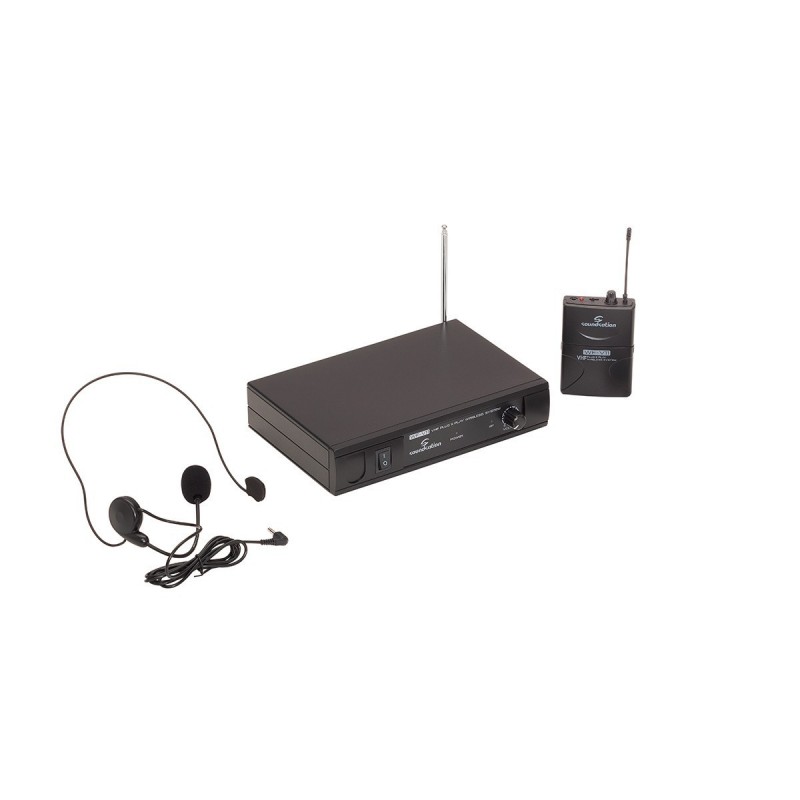 Radiomicrofono VHF Plug and Play con Bodypack e archetto (205.75 MHz)