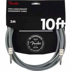 Cavo per strumenti fender 10' anniversary, gray, 10'