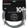 Cavo per strumenti fender 10' anniversary, gray, 10'