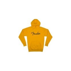 Felpa fender spaghetti logo hoodie, butterscotch blonde, l