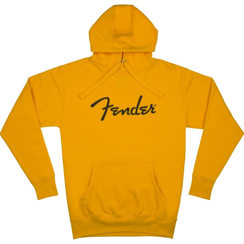 Felpa fender spaghetti logo hoodie, butterscotch blonde, m