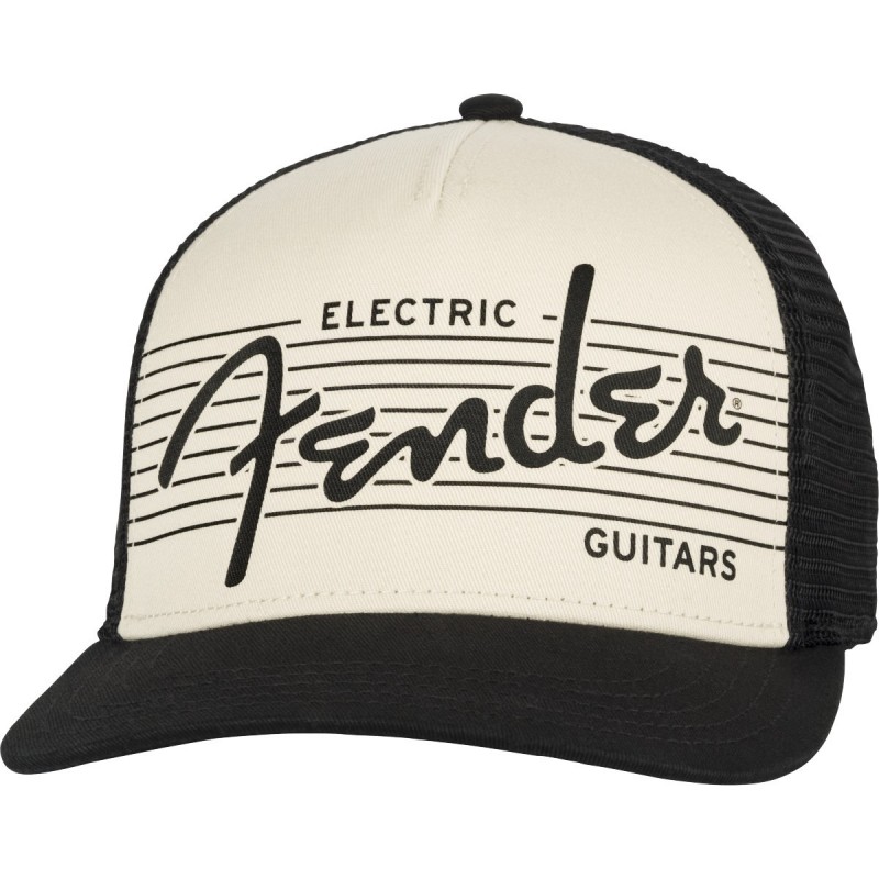 Cappello fender electric hat black/cream one size