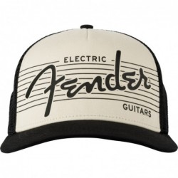 Cappello fender electric hat black/cream one size