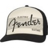 Cappello fender electric hat black/cream one size