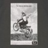 T-shirt fender vintage ad biker tee, graphite, xl