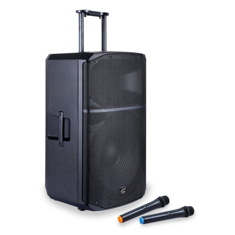 Sistema pa portatile 12†2-vie con batteria, trolley e mobile app