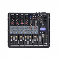 Mixer professionale 8-canali con lettore mp3, connessione bt e multieffetto