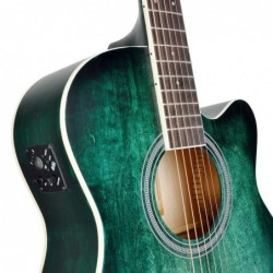 Chitarra acustica cutaway amplificata con finitura hand wiped