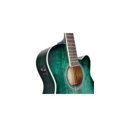 Chitarra acustica cutaway amplificata con finitura hand wiped