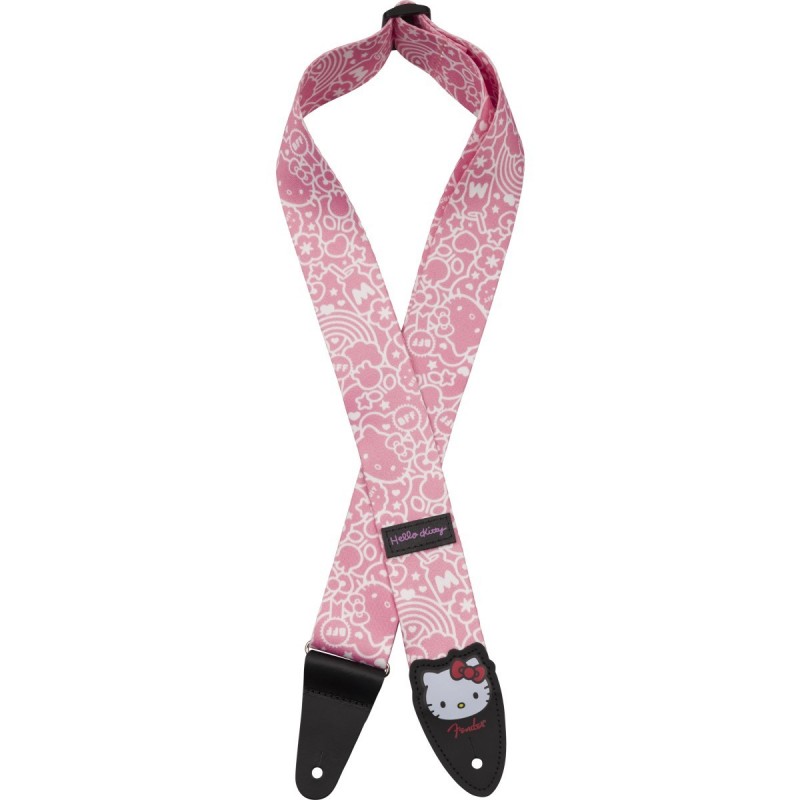 Tracolla fender® x hello kitty® polyestere, pink