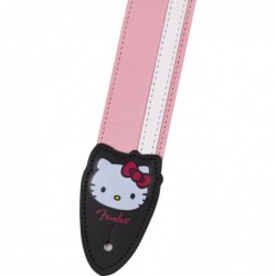Tracolla fender® x hello kitty® in pelle, pink