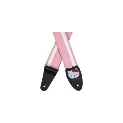 Tracolla fender® x hello kitty® in pelle, pink