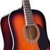 Chitarra acustica dreadnought con top in abete