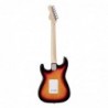 Chitarra elettrica double cutaway con 2 single coil + humbucker splittabile e meccaniche autobloccanti (equipaggiata Wilkinson,