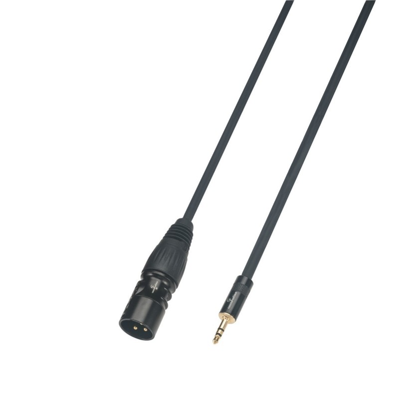 Cavo adattatore Wiremaster Mini jack stereo 3.5 - XLR Maschio / 1.5 mt