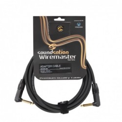 Cavo strumenti sbilanciato Wiremaster 6.3mm Jack MONO 6.3mm angolato - Jack MONO 6.3mm angolato / 6mt