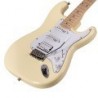 Chitarra elettrica double cutaway con 2 single coil + humbucker splittabile e meccaniche autobloccanti (equipaggiata Wilkinson,