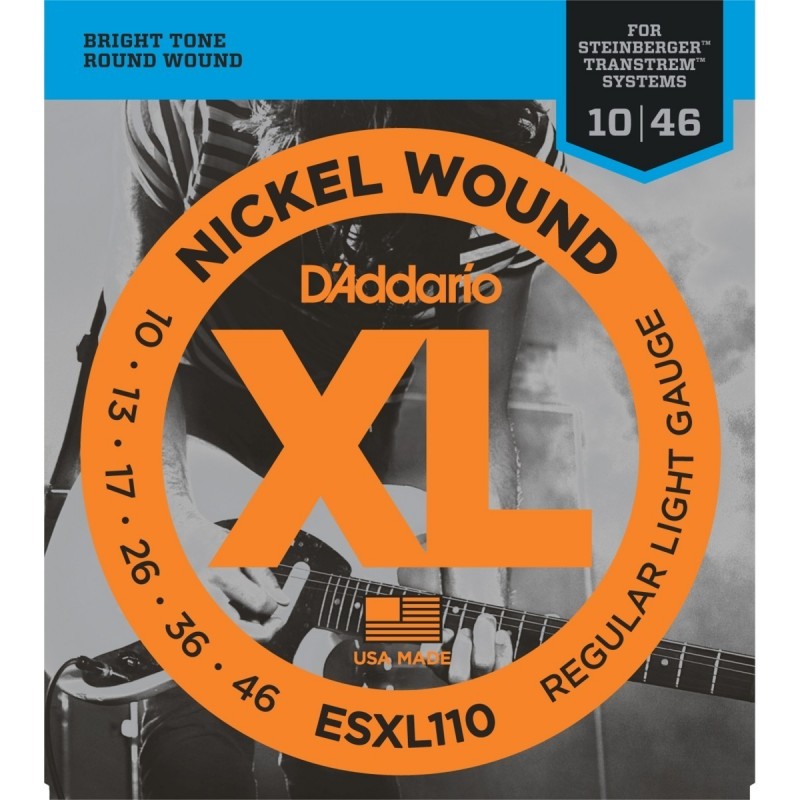 Nickel Wound Electric Guitar Strings, Regular Light, Double Ball End, 10-46