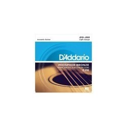 Phosphor Bronze Acoustic Guitar Strings, Light, 12-53