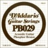 Phosphor Bronze Wound Acoustic Guitar Single String, .029