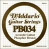 Phosphor Bronze Wound Acoustic Guitar Single String, .034