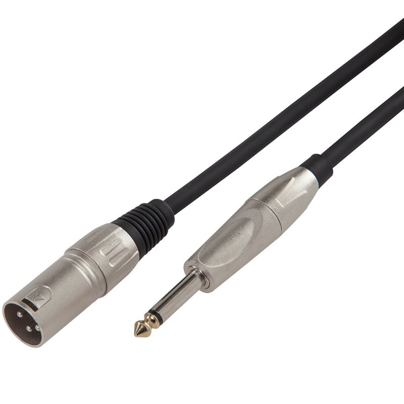 Cavo microfonico bilanciato XRL 3P M - 6.3mm Jack MONO / 10mt