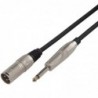 Cavo microfonico bilanciato XRL 3P M - 6.3mm Jack MONO / 10mt