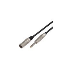 Cavo microfonico bilanciato XRL 3P M - 6.3mm Jack MONO / 10mt