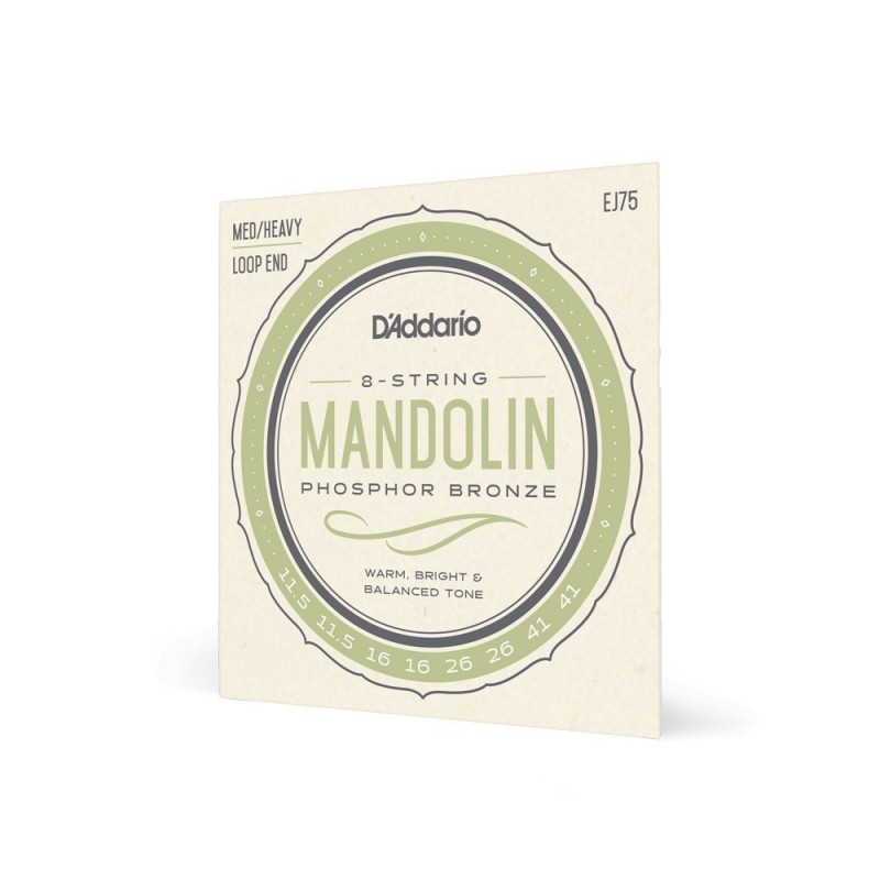 Mandolin Strings, Phosphor Bronze, Medium/Heavy, 11.5-41