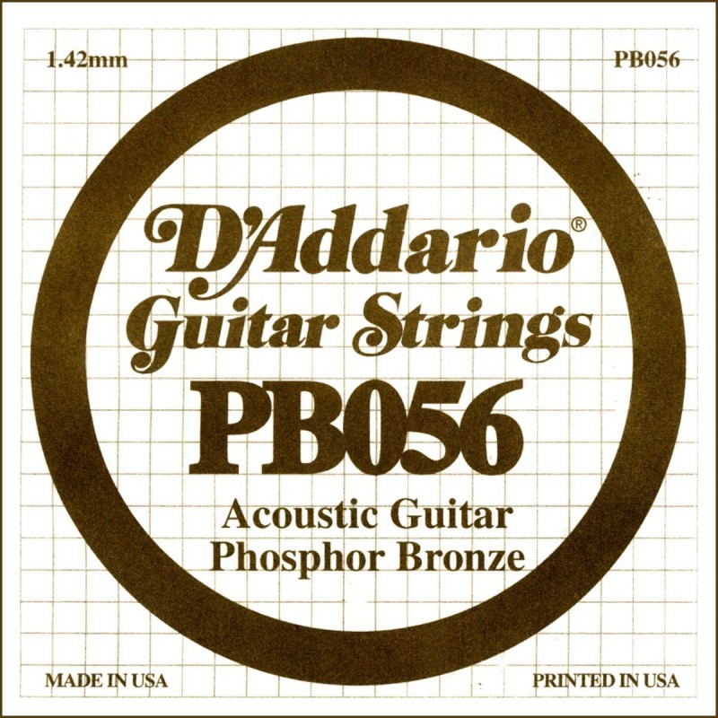 Phosphor Bronze Wound Acoustic Guitar Single String, .036