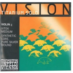 Corda Singola Per Violino Serie Vision"℠Titanium Solo, (IV o Sol)