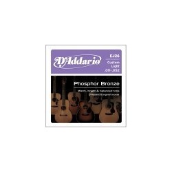 Phosphor Bronze Acoustic Guitar Strings, Custom Light, 11-52