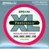 ProSteels Bass Guitar Strings, Light, 45-100, Long Scale