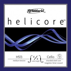 Corda Singola SOL per Violoncello Serie Helicore, Scala 4/4, Medium Tension