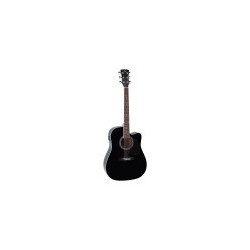 Chitarra acustica dreadnought cutaway elettrificata con top in abete