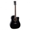 Chitarra acustica dreadnought cutaway elettrificata con top in abete