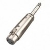 Adattatore XLR Femmina - Jack Maschio 6.3mm (conf. 1 pezzo)